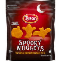 Tyson Fully Cooked Spooky Nuggets Breaded Shaped Chicken Patties, 27 oz Bag - 27 Ounce