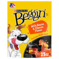 Beggin' Dog Treats, with Bacon & Cheese Flavor - 25 Ounce