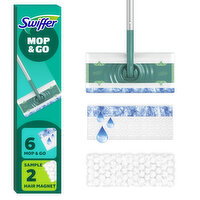 Swiffer Sweep and Mop, Dry + Wet Floor Kit (1 Device, 8 Refills) - 1 Each