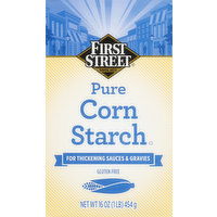 First Street Corn Starch, Pure - 16 Ounce