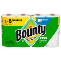 Bounty White 2-Ply Double Rolls Paper Towels - 4 Each