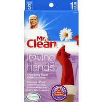 Mr. Clean Gloves, Super Premium, Extra Long, Size S - 1 Each