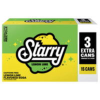 Starry Soda, Lemon Lime Flavored - 15 Each