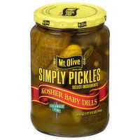 Mt Olive Pickles, Kosher Baby Dills - 24 Fluid ounce