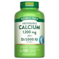 Nature's Truth Quick Release Softgels Absorbable 1200 mg Calcium - 120 Each