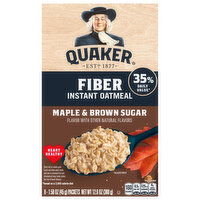 Quaker Fiber Maple & Brown Sugar Instant Oatmeal