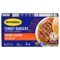 Butterball Turkey Burgers, Original Seasoned - 6 Each