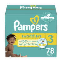 Pampers Swaddlers Diapers - Size 3 (16-28 lbs), 78 Each