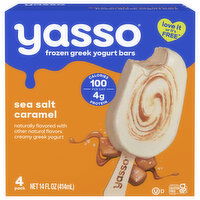Yasso Greek Sea Salt Caramel Yogurt Bars - 4 Each