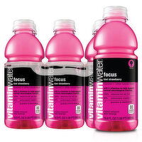 Vitaminwater Water Beverage, Kiwi Strawberry, Focus - 101.4 Ounce