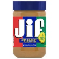 Jif Peanut Butter, Extra Crunchy - 28 Ounce