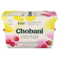 Chobani Layered Raspberry Lemonade Greek Yogurt - 4 Each