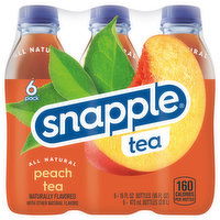 Snapple Tea, Peach, 6 Pack - 6 Each