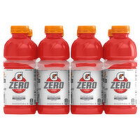 Gatorade Thirst Quencher, Zero Sugar, Fruit Punch, 8 Each