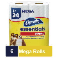 Charmin Essentials Strong Toilet Paper Mega Rolls - 6 Each