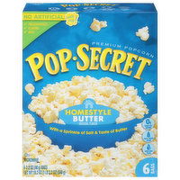 Pop-Secret Popcorn, Premium, Homestyle Butter - 6 Each