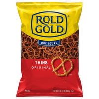 Rold Gold Pretzels, Original, Thins, 16 Ounce