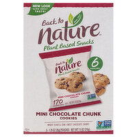 Back to Nature Cookies, Chocolate Chunk, Mini - 6 Each