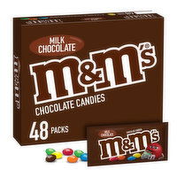 M & M, M&M'S Milk Chocolate Candy, Full Size Bulk Fundraising Candy, 1.69 oz - 48 Each