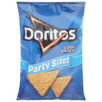 Doritos Tortilla Chips, Cool Ranch Flavored, Party Size!, 14.5 Ounce