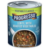 Progresso Soup, Lentil with Roasted Vegetables, Vegetable Classics - 19 Ounce