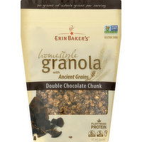 Erin Baker's Granola, Double Chocolate Chunk, Homestyle, 12 Ounce