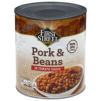 First Street Pork & Beans in Tomato Sauce - 108 Ounce