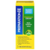 Preparation H Hemorrhoidal Cream, Maximum Strength Pain Relief, 1 Each