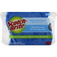 Scotch Brite Sponges, Scrub, Non-Scratch, 6 Pack - 6 Each