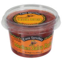 Casa Sanchez Salsa Roja, Medium, 15 Ounce