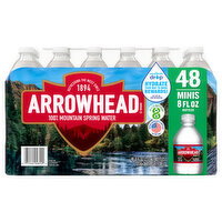 Arrowhead 100% Mountain Minis Spring Water - 48 Each