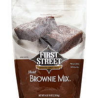 First Street Brownie Mix, Moist, 64 Ounce