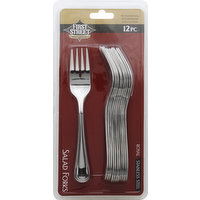 First Street Salad Forks, Royal Stainless Steel - 12 Each