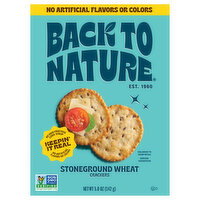 Back to Nature Stoneground Wheat Crackers - 5 Ounce