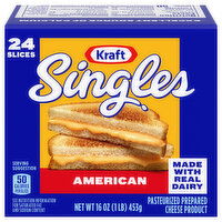 Kraft Cheese Product, American, Slices, 24 Each