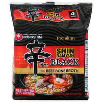Nongshim Black Shin Ramyun with Beef Bone Broth - 4 Each