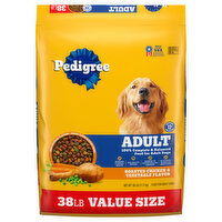 Pedigree Adult Roasted Chicken & Vegetable Flavor Food for Adult Dogs Value Size - 38 Pound