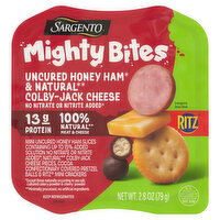 Mighty Bites Ham Colby Jack Ritz - 2.8 Ounce