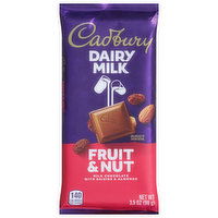 Cadbury Milk Chocolate, Fruit & Nut, 3.5 Ounce