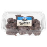 First Street Peanut Clusters, Dark Chocolate - 10 Ounce