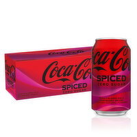 Coca-Cola Zero Sugar Spiced Soda Cans - 12 Fluid ounce