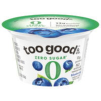 Too Good & Co. Yogurt, Zero Sugar, Low Fat Milk, Ultra-Filtered, Cultured, Blueberry - 5.3 Ounce