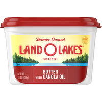 Land O Lakes Butter with Canola Oil, Spreadable, 15 Ounce