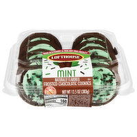 Lofthouse Frosted Chocolate Cookies, Mint - 13 Ounce