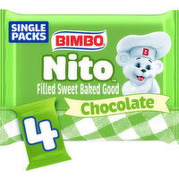 Bimbo Chocolate Crème Filled Sweet Baked Good, 4 packs, 8.76 oz - 4 Each