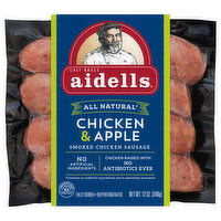 Aidells All Natural Smoked Chicken & Apple Sausage - 12 Ounce