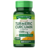 Nature's Truth Turmeric Curcumin Complex, Advanced, 1500 mg, Quick Release Capsules - 60 Each