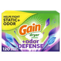 Gain Dryer Sheets, Super Fresh Blast Scent - 120 Each