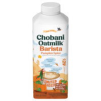 Chobani Oatmilk, Barista Pumpkin Spice, Non-Dairy, 24 Fluid ounce