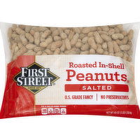 First Street Peanuts, Roasted In-Shell, Salted - 48 Ounce